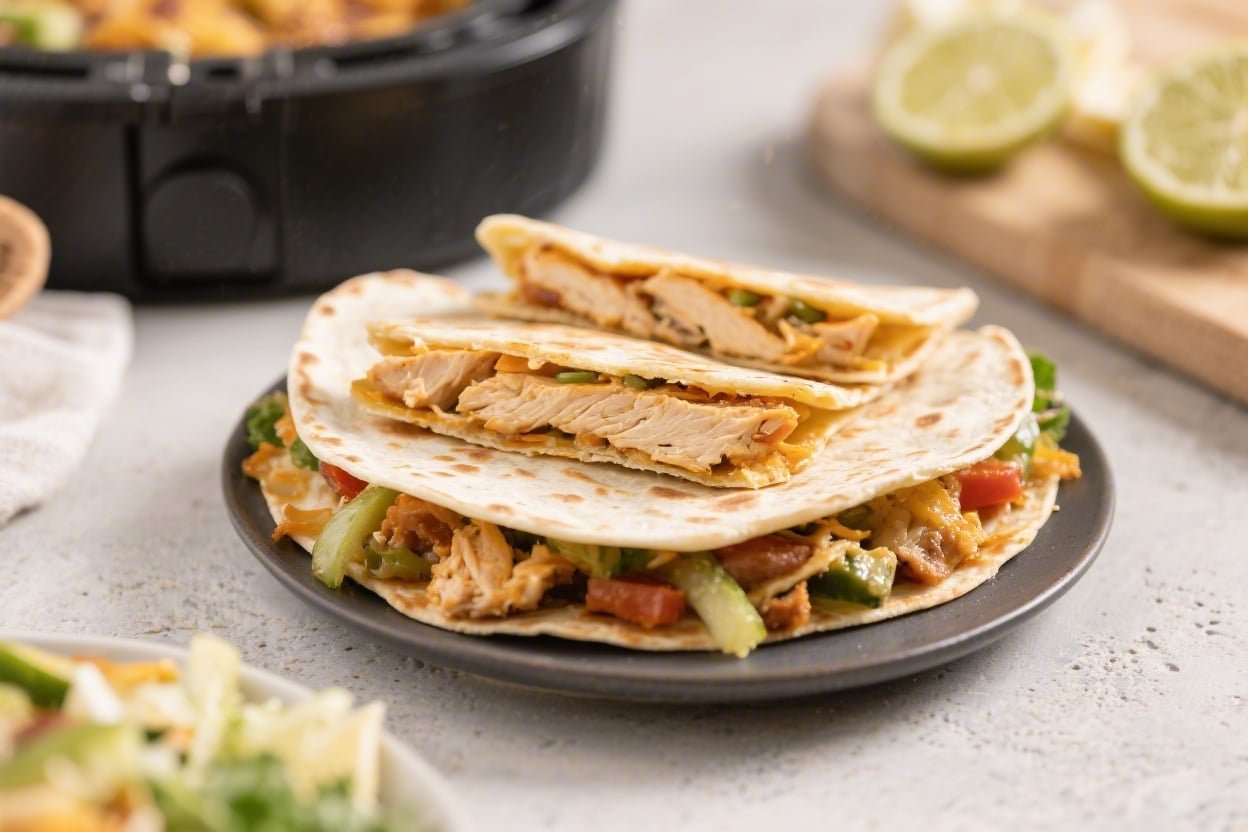 Air Fryer Chicken Quesadillas