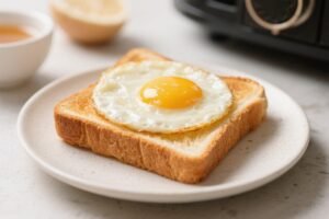 Perfect Air Fryer Eggs on Toast