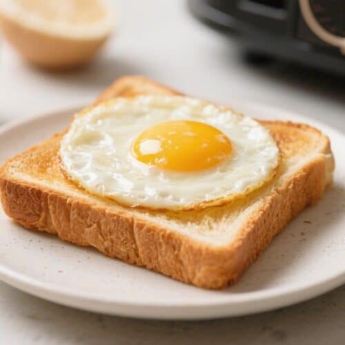 Perfect Air Fryer Eggs on Toast