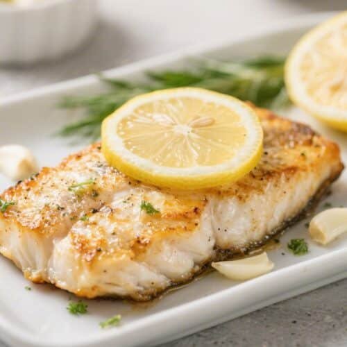Lemon Garlic Air Fryer Cod