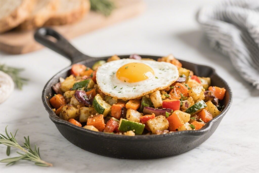 Air Fryer Breakfast Veggie Hash