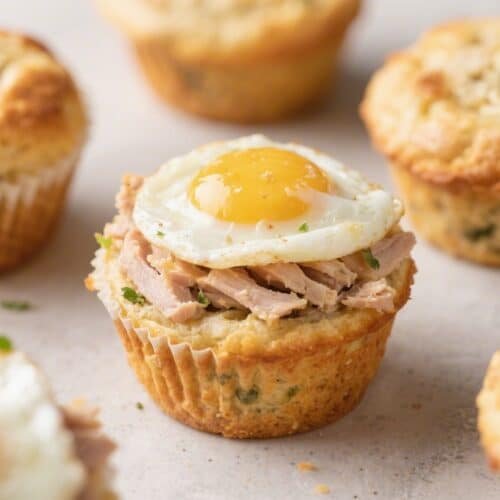High Protein Air Fryer Egg and Turkey Muffins