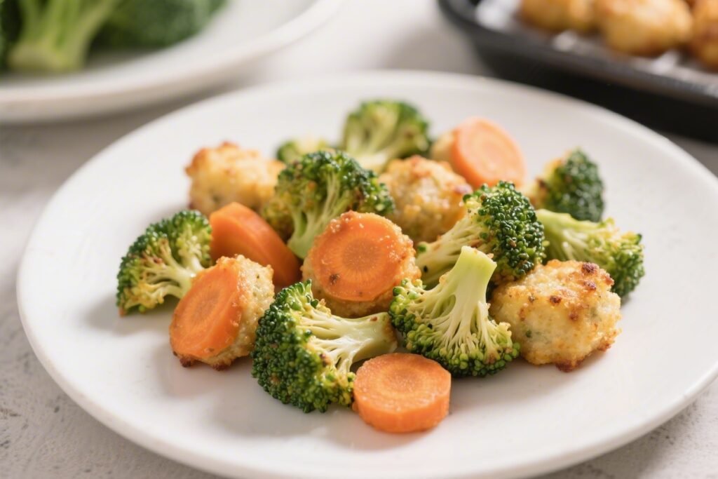 Healthy Air Fryer Broccoli & Carrot Bites