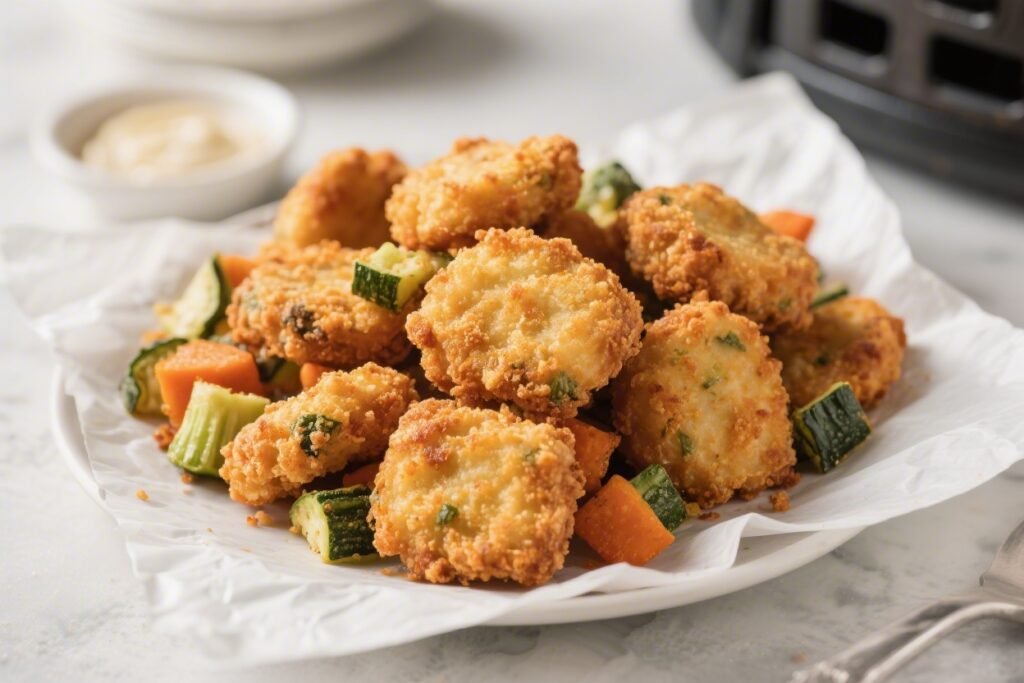 Crispy Air Fryer Veggie Nuggets