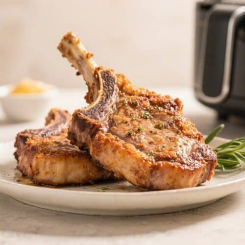 Crispy Bone-In Air Fryer Pork Chops