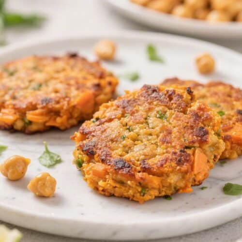Air Fryer Sweet Potato Chickpea Patties