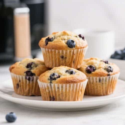 Air Fryer Blueberry Breakfast Muffins