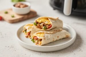 Frozen Breakfast Burritos in the Air Fryer