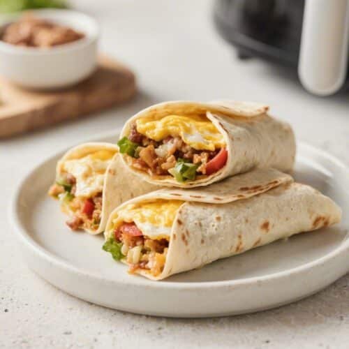 Frozen Breakfast Burritos in the Air Fryer