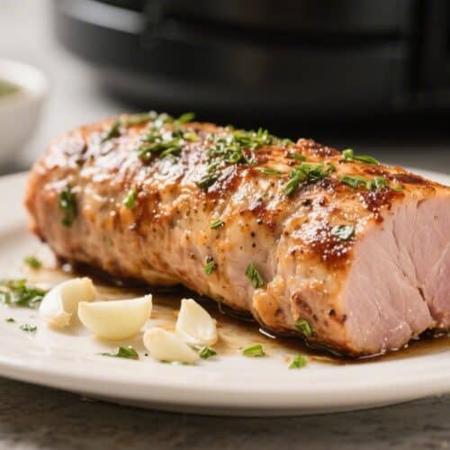 Garlic Herb Air Fryer Pork Tenderloin