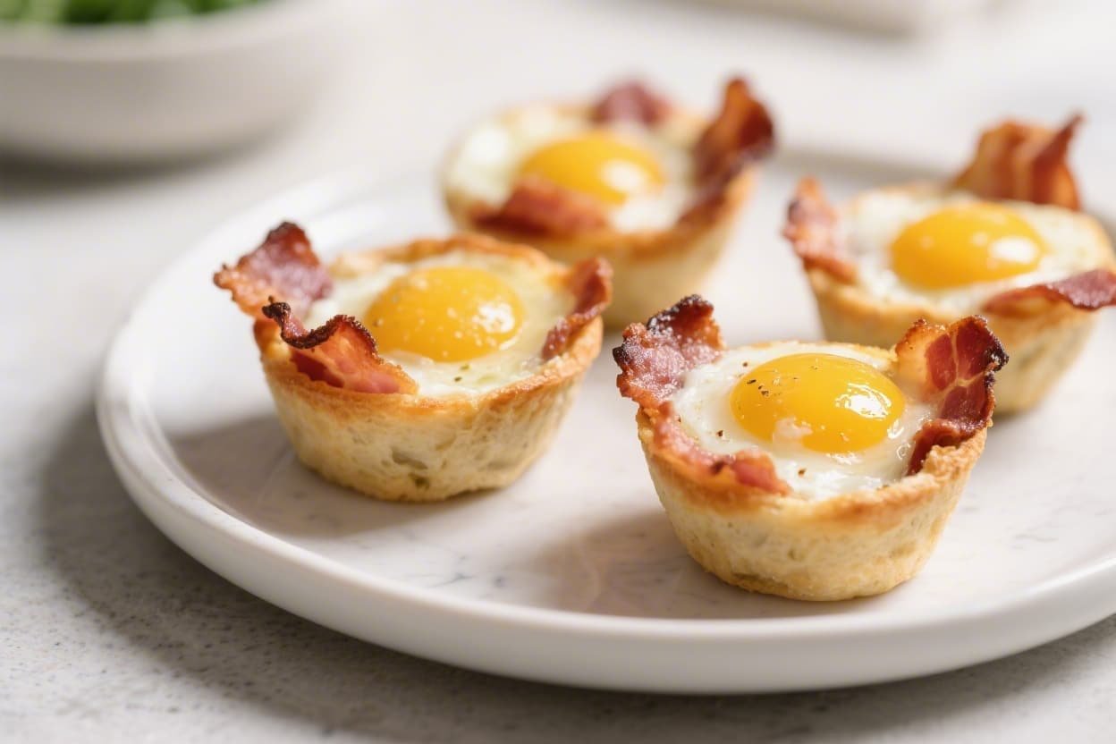 Air Fryer Keto Bacon and Egg Cups