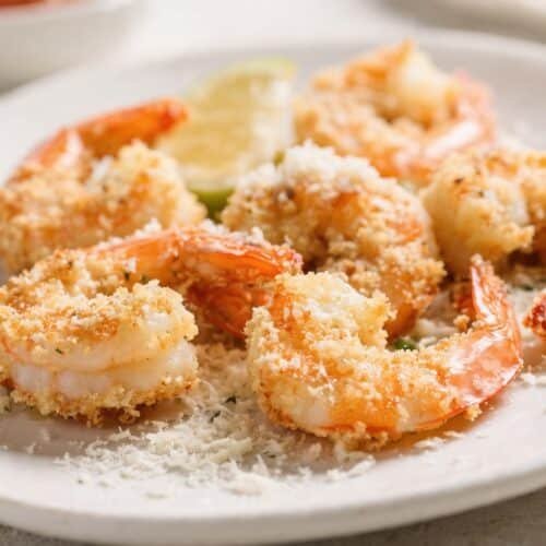 Parmesan Crusted Air Fryer Shrimp