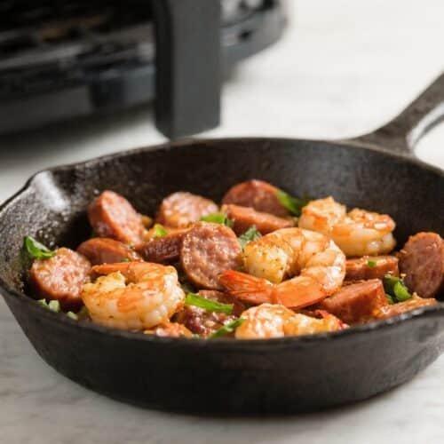 Shrimp And Sausage Skillet Air Fryer