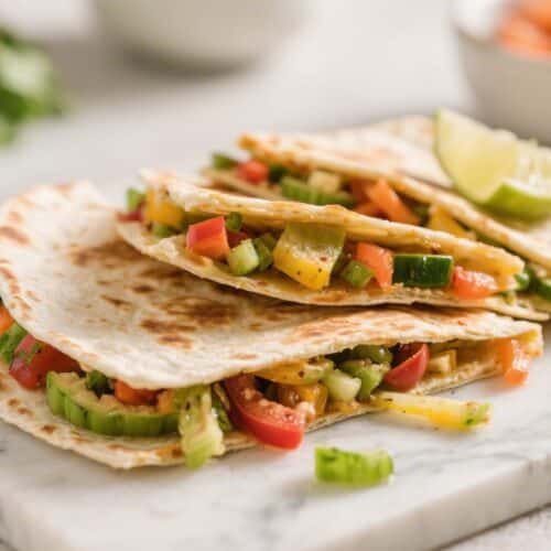Healthy Air Fryer Veggie Quesadillas