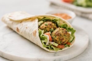 Healthy Air Fryer Falafel Wrap