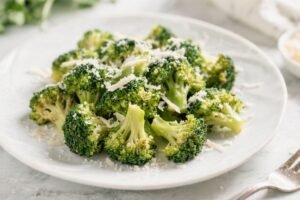 Keto Air Fryer Broccoli With Parmesan