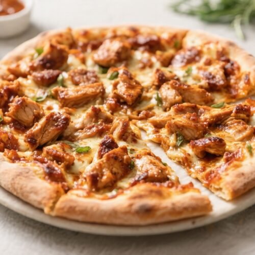 Air Fryer BBQ Chicken Pizza