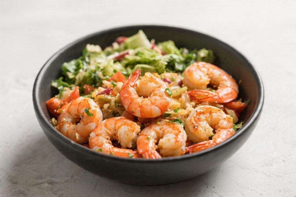 Healthy Shrimp Air Fryer Bowl