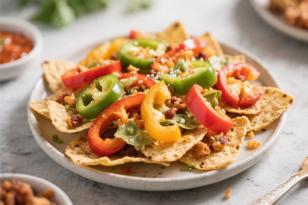Keto Air Fryer Bell Pepper Nachos