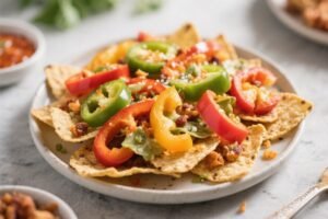 Keto Air Fryer Bell Pepper Nachos
