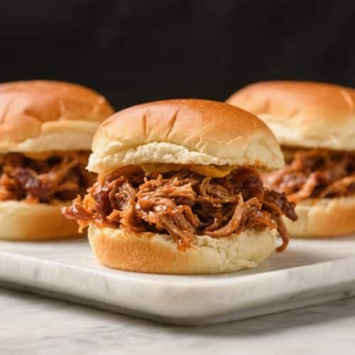 Air Fryer BBQ Pulled Pork Sliders