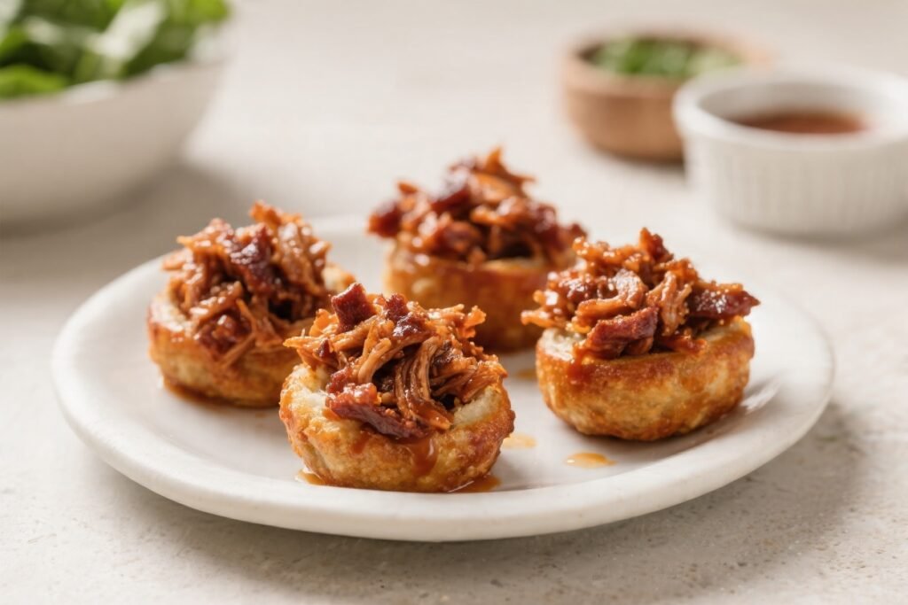 Air Fryer BBQ Pulled Pork Bites