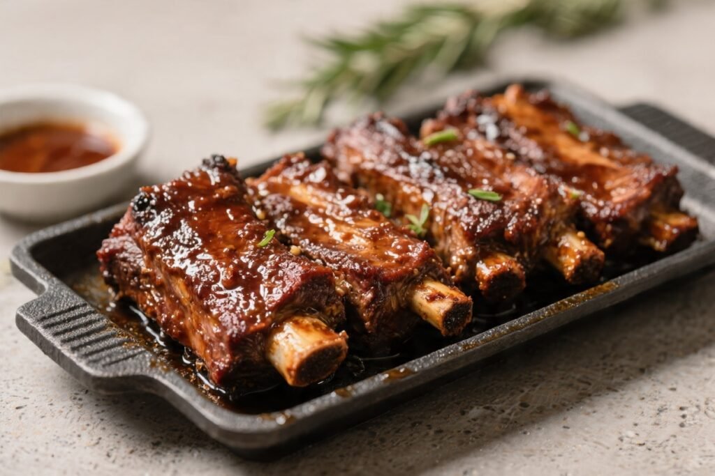 Air Fryer BBQ Beef Short Ribs