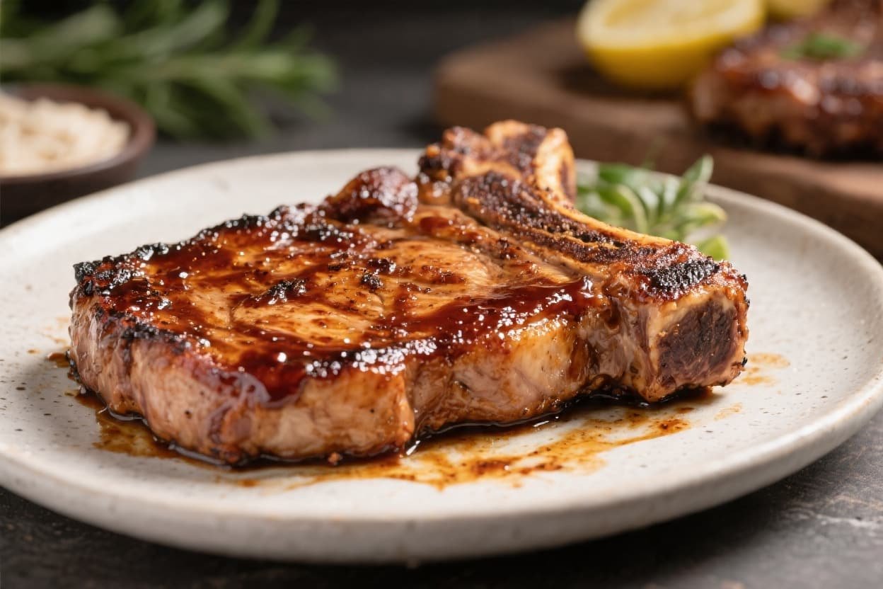 BBQ Pork Chops in the Air Fryer