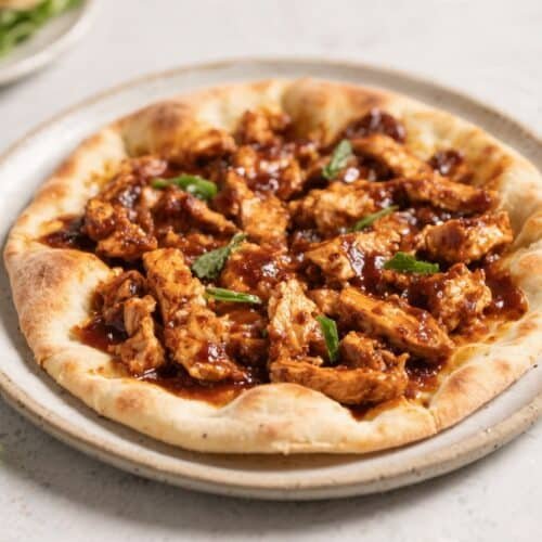 Air Fryer BBQ Chicken Flatbread