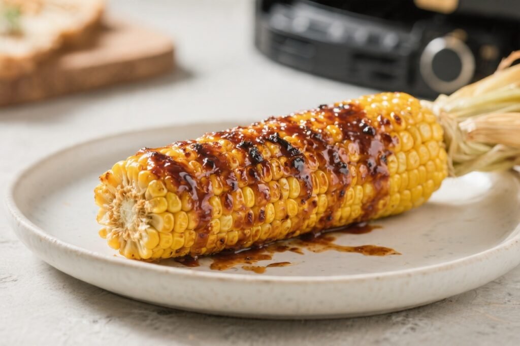 Air Fryer BBQ Corn on the Cob