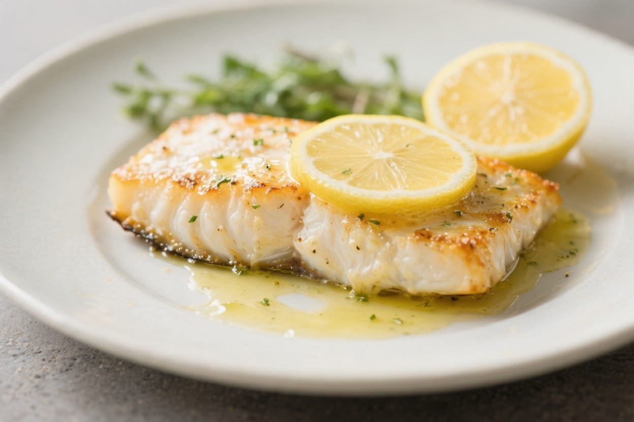 Air Fryer Keto Cod With Lemon Butter