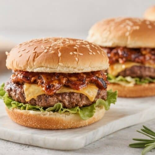 Air Fryer BBQ Turkey Burgers