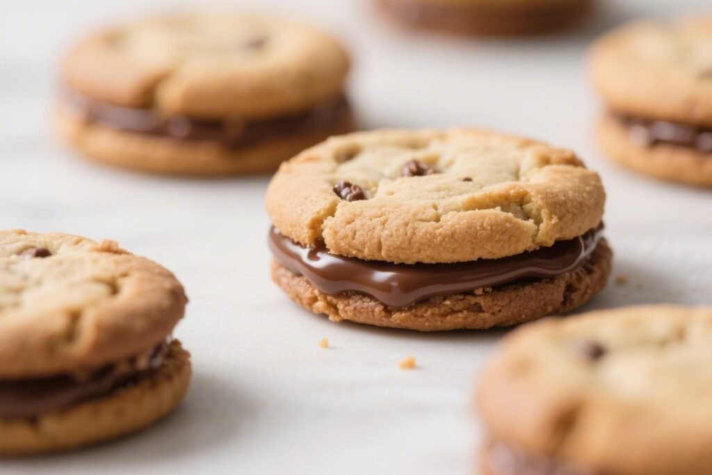 Air Fryer Nutella Stuffed Cookies