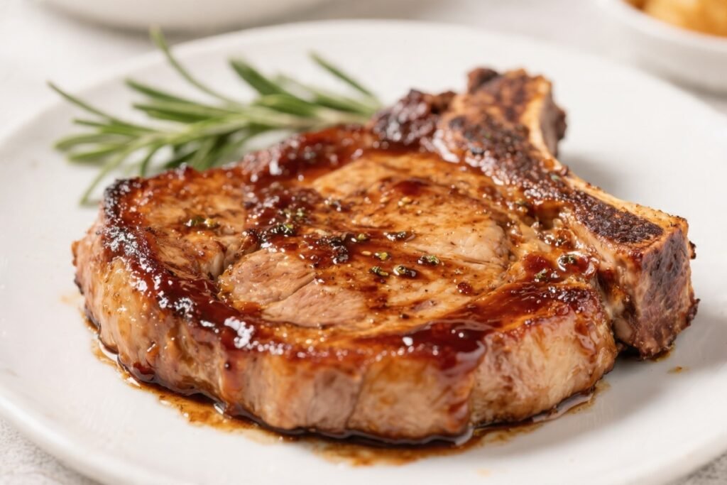 Air Fryer BBQ Boneless Pork Chops