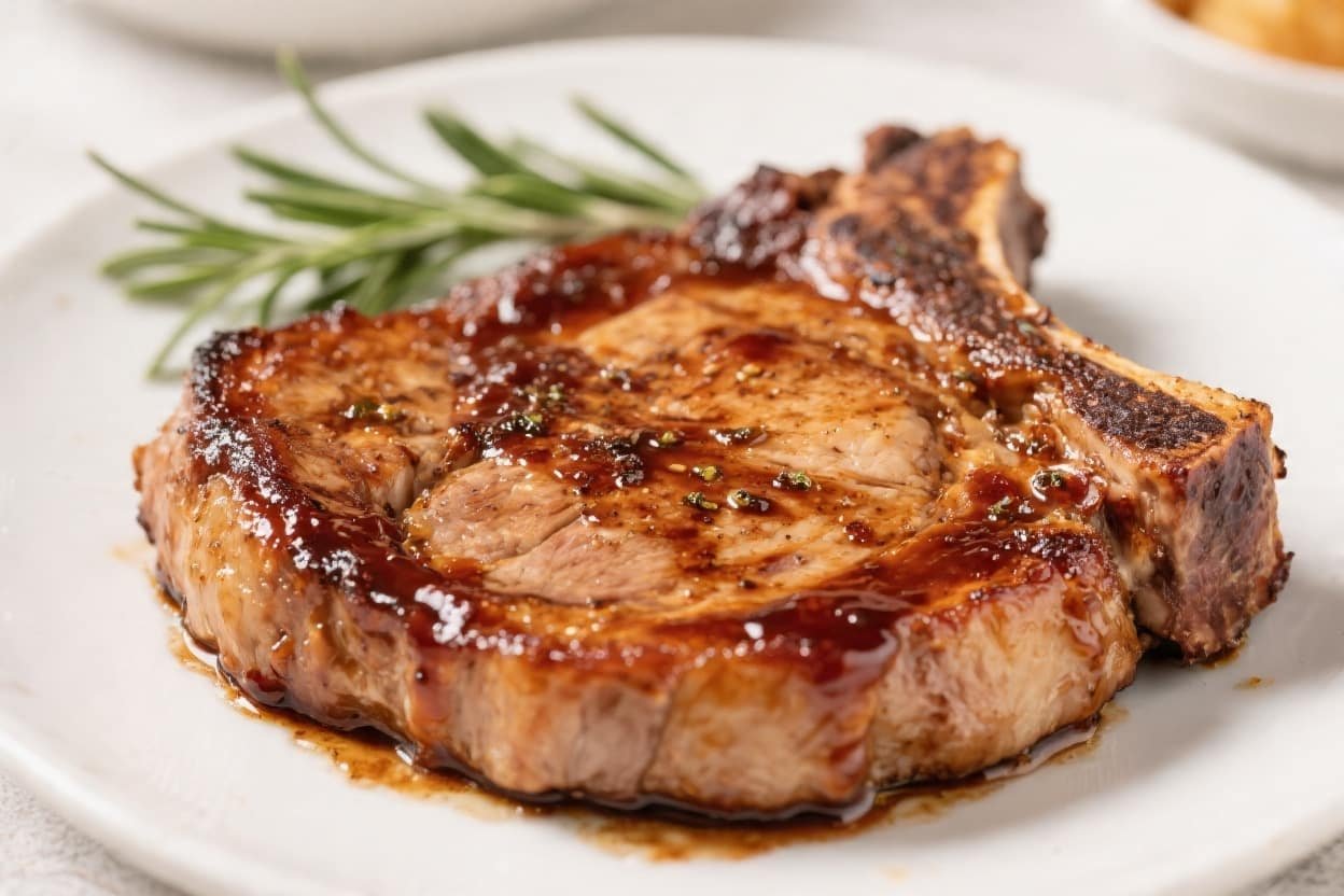 Air Fryer BBQ Boneless Pork Chops