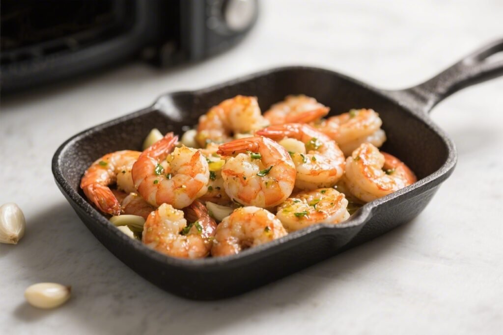 Garlic Butter Air Fryer Shrimp