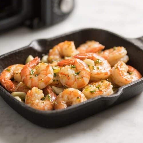 Garlic Butter Air Fryer Shrimp