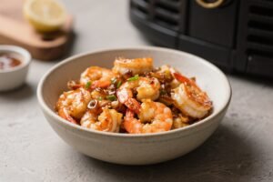 Honey Garlic Shrimp Air Fryer Bowl