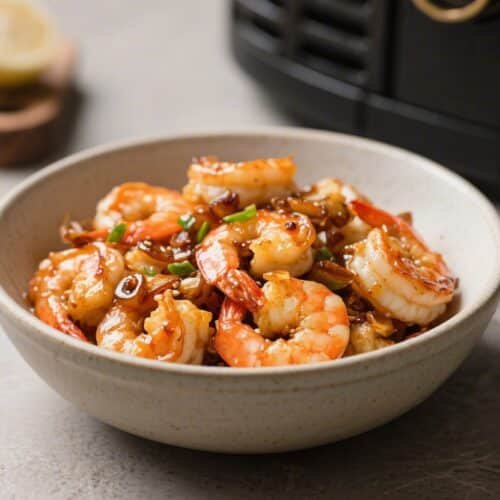 Honey Garlic Shrimp Air Fryer Bowl