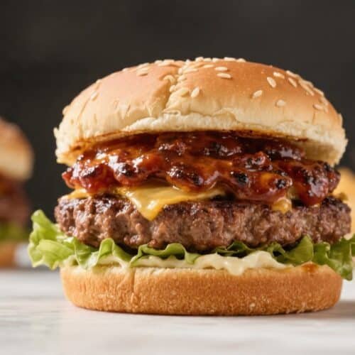 Air Fryer BBQ Burgers