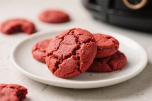 Air Fryer Red Velvet Cookies