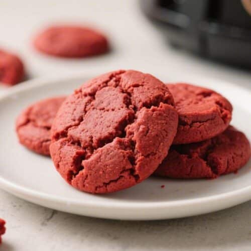 Air Fryer Red Velvet Cookies