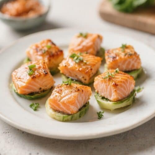 Air Fryer Keto Salmon Bites