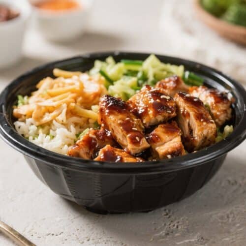 Air Fryer BBQ Chicken Bowls