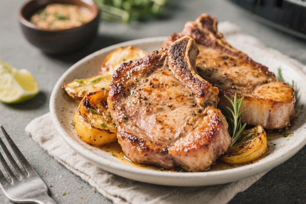 Keto Air Fryer Pork Chops