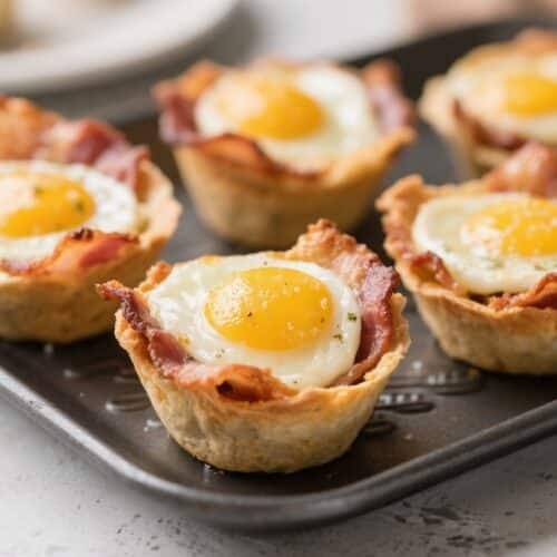 Keto Air Fryer Bacon and Egg Cups