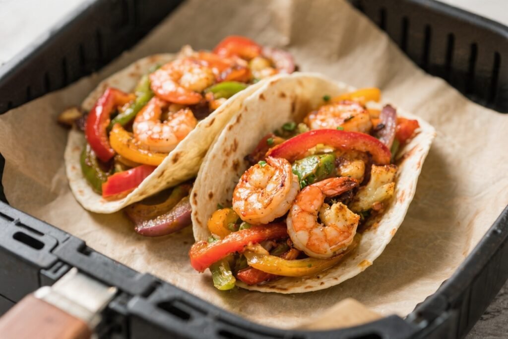 Shrimp Fajitas in Air Fryer