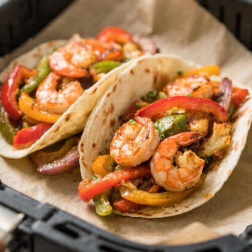 Shrimp Fajitas in Air Fryer