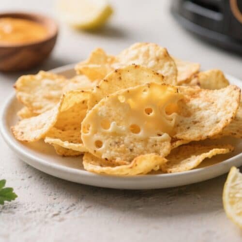 Keto Air Fryer Cheese Chips (Crisps)
