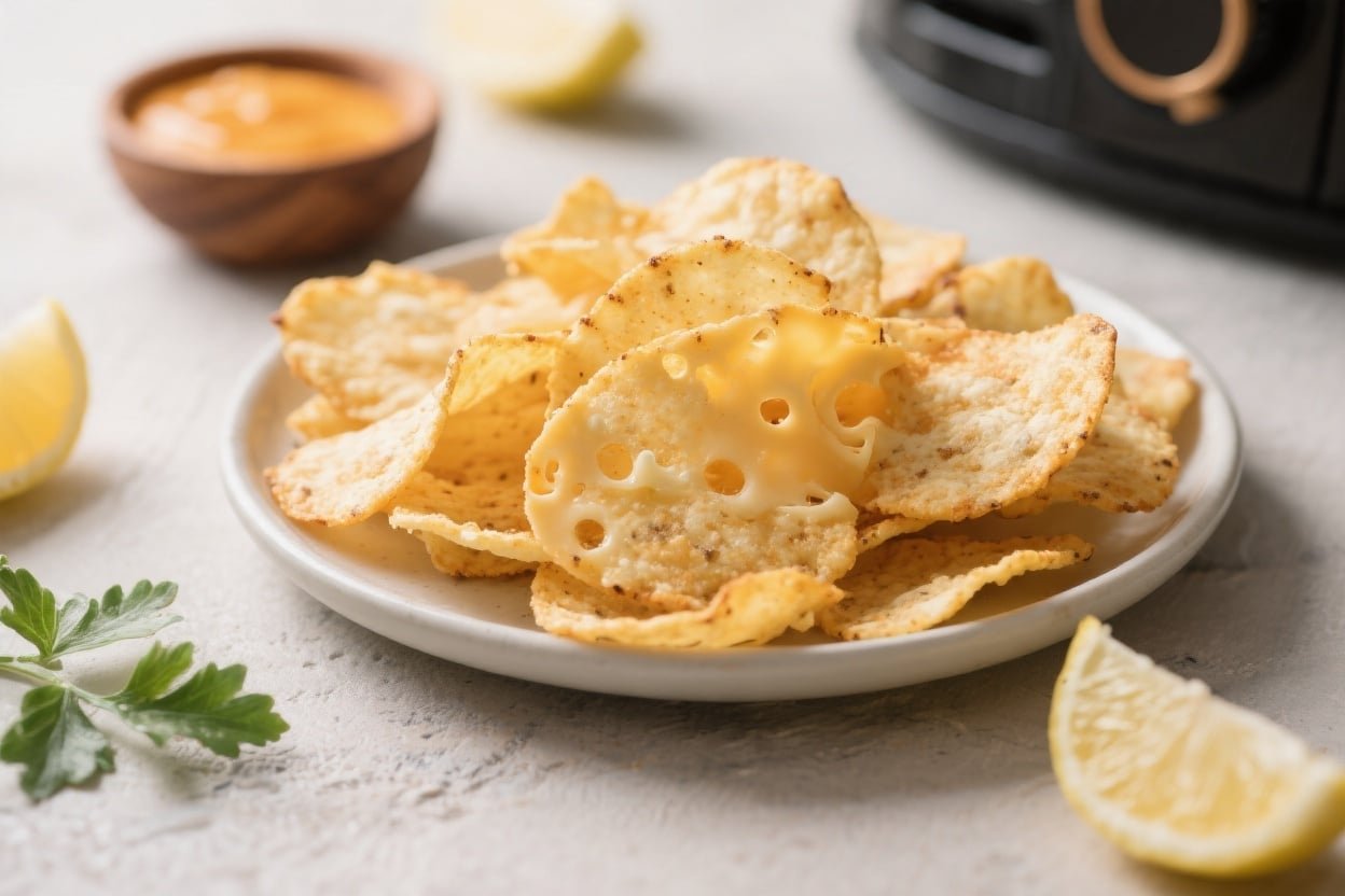 Keto Air Fryer Cheese Chips (Crisps)